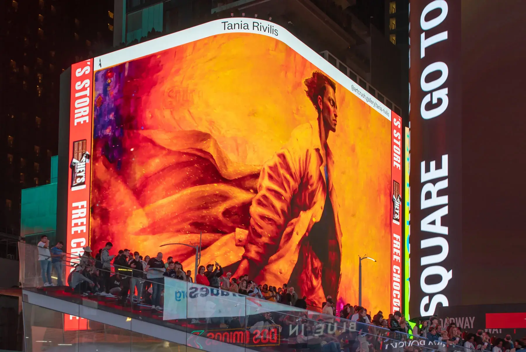 Tania Rivilis Times Square artwork