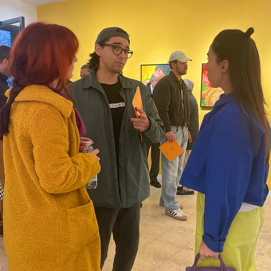 Crowded opening night at Tania Rivilis solo art exhibition